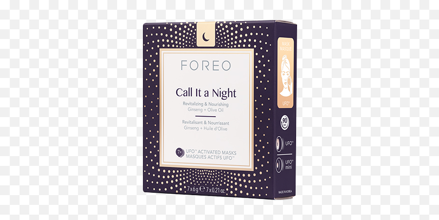 Foreo Call It A Night Ufo - Activated Mask Facial Treatment Foreo Ufo Mask Call It A Night Png,All Might Face Png