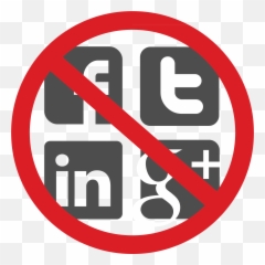 No Social Media Png U0026 Free Mediapng Transparent - 24 Hour