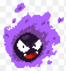 Gastly - Gengar Pixel Art Png,Gastly Png