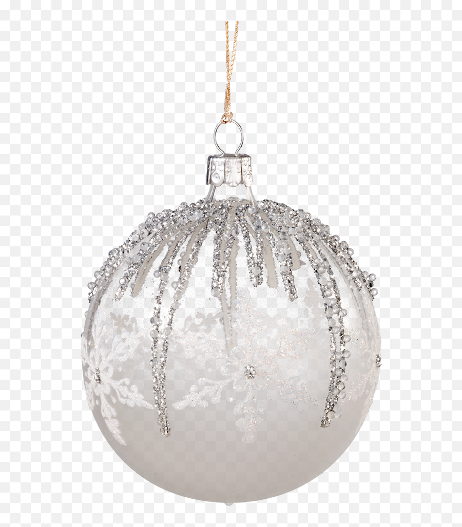 Glass Ornament Clearwhite - Glass Christmas Ball Png Full Christmas Glass Ball Png,Christmas Ball Png