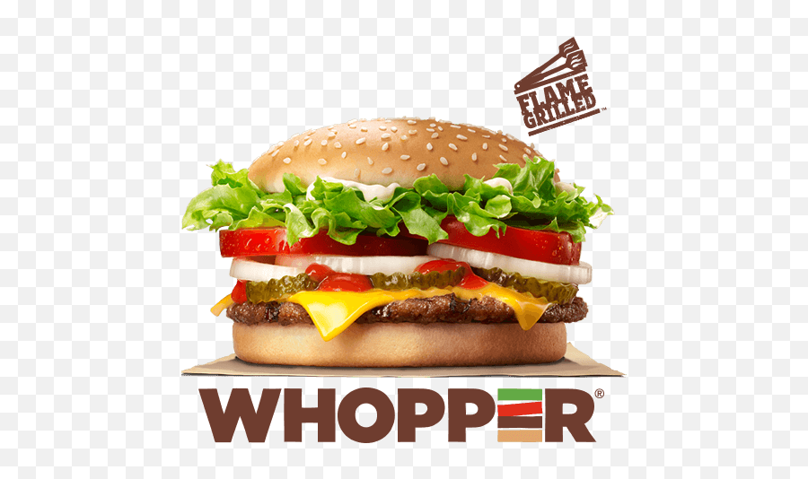 Of Savory Flame - Burger King Whopper Logo Png,Whopper Png