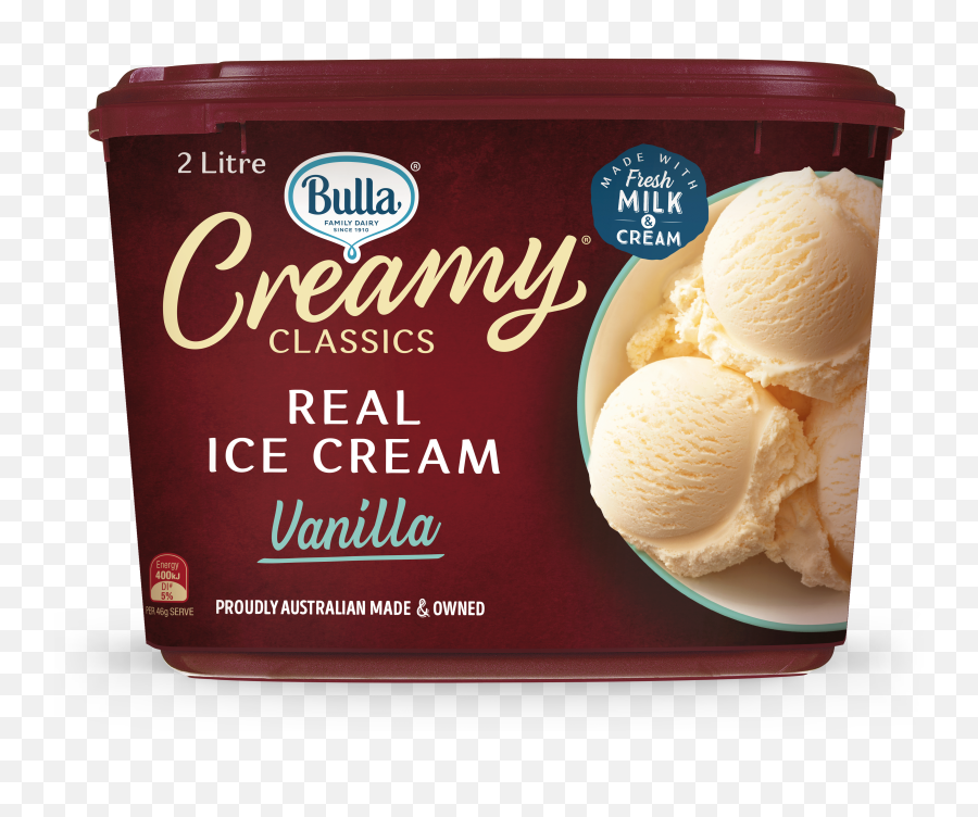 Bulla Creamy Classics Ice Cream Vanilla 2l Png