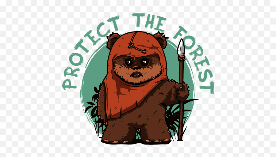 Protect The Forest Ewok Character Scooby - Illustration Png,Ewok Png