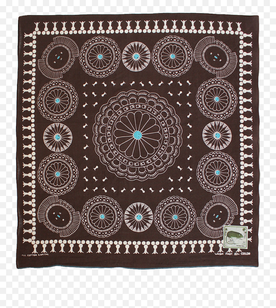 Brown Concho Bandana - Kapital Bandana Conchos Kapital Concho Bandana Png,Bandana Transparent
