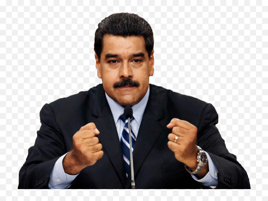 Nicolas Maduro Clenching His Fists Png - Nicolas Maduro Png,Fists Png