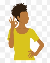 Girl Ethnic Woman - Clipart Femme Qui Dit Ok Png,Okay Png