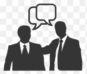 Businessmen Chatting Box - Transparent PNG u0026 SVG vector file Pessoas Conversando Desenho Png