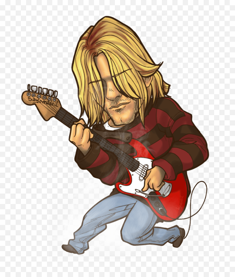 Kurt Cobain Anime Wallpapers - Wallpaper Cave Kurt Cobain Cartoon Png,Kurt Cobain Png