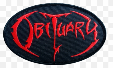 Red Oval Embroidered Patch - Cause Of Death Obituary Png,Obituary Logo