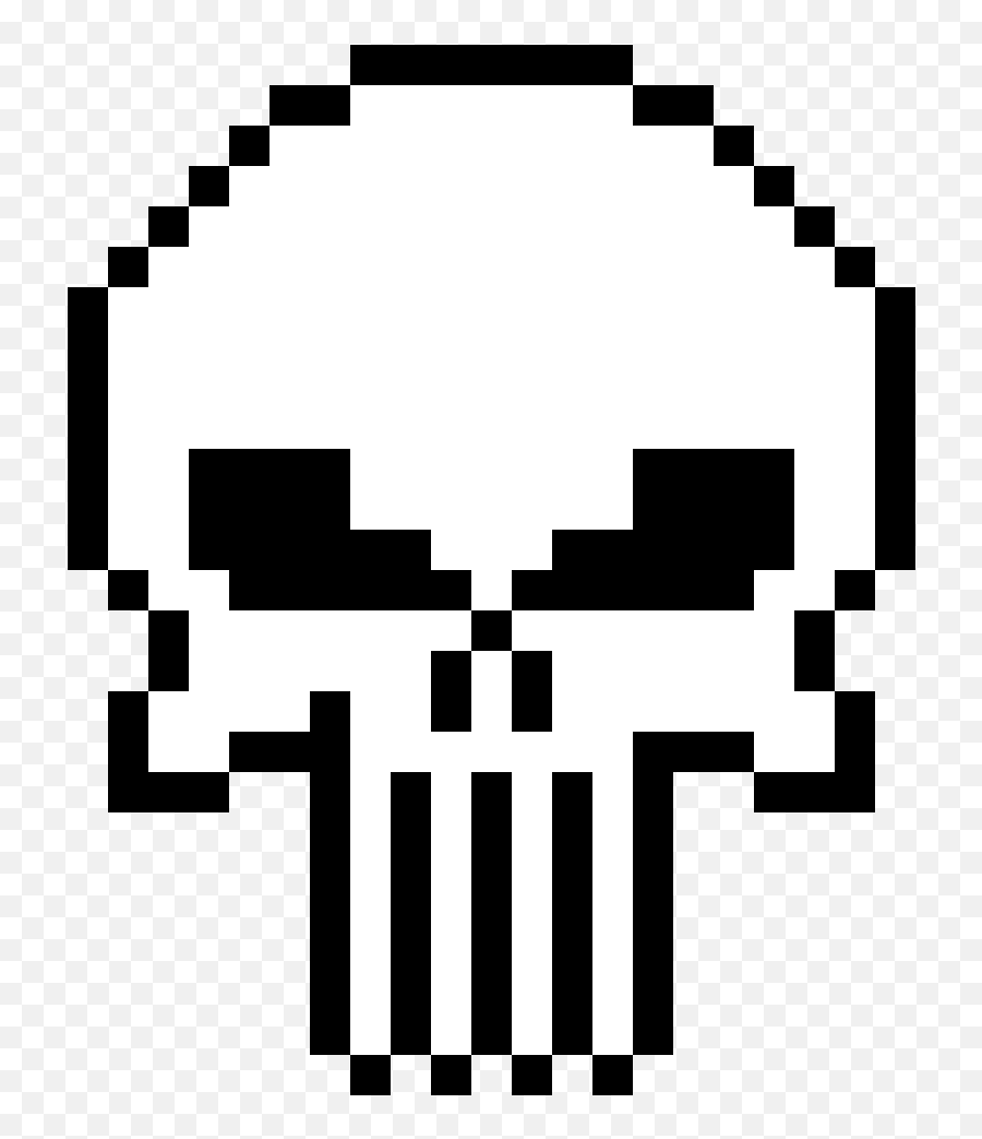 The Punisher Skull - Pixel Art Punisher Skull Png,The Punisher Png