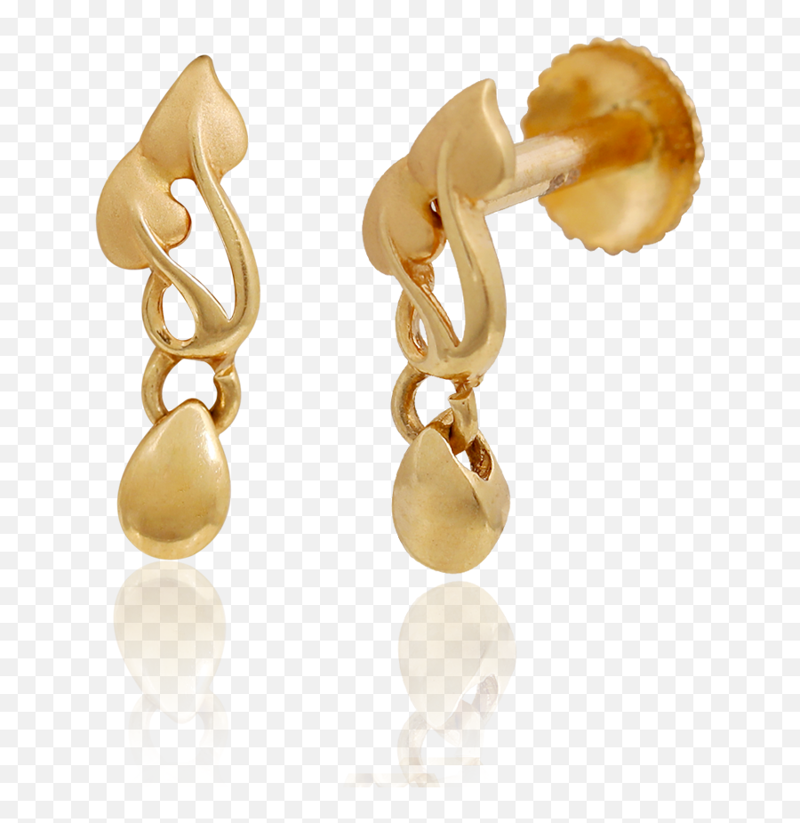Nac - Product Detail Adorable Gold Leaves Earrings Solid Png,Gold Leaves Png