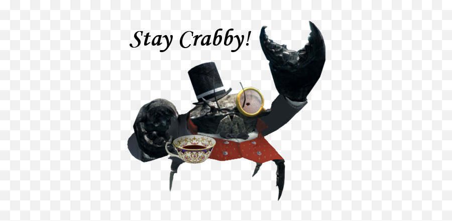 Is That A Crab With Top Hat And Monocle - Imgur Crab With Top Hat And Monocle Png,Monocle Transparent Background