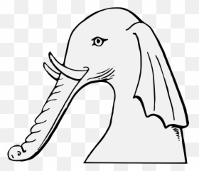 Elephant - Traceable Heraldic Art Long Png,Elephant Head Png