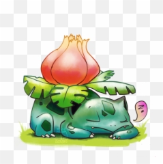Download 002 Ivysaur - Ivysaur Sleeping Png,Ivysaur Png