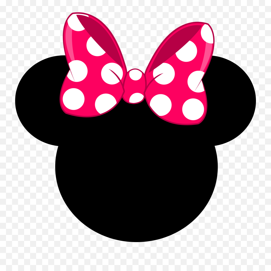 One Clipart Minnie Mouse - Clipart Minnie Mouse Face Png,Minnie Mouse Face Png