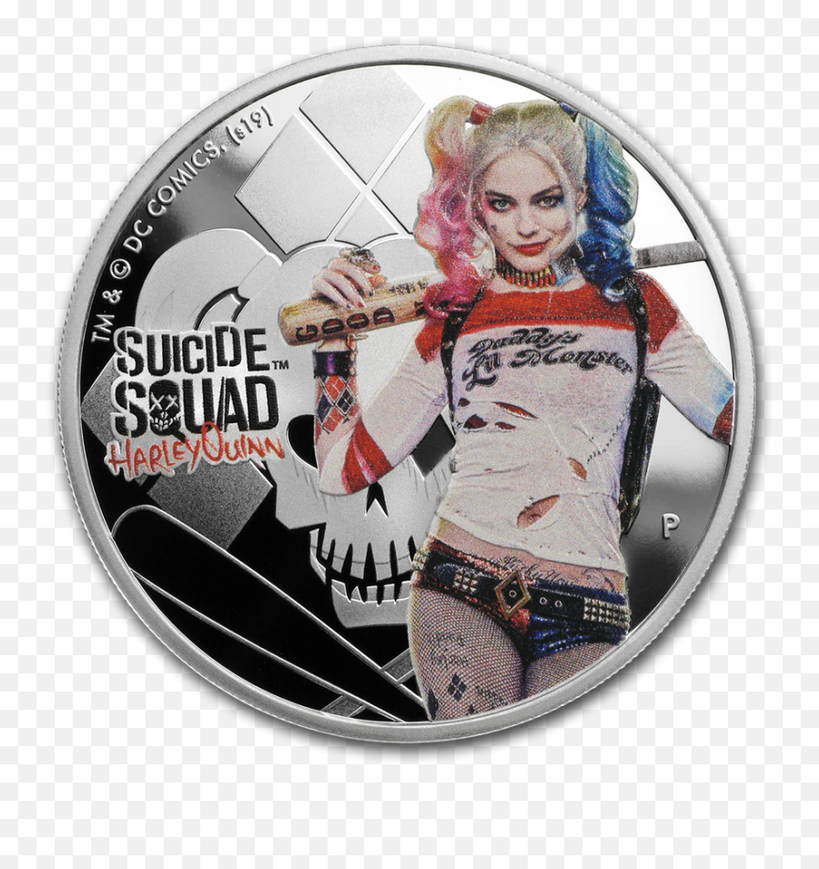 2019 Tuvalu 1 Oz Silver Suicide Squad - Harley Quinn Png,Suicide Squad Joker Icon