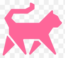 Cat Logo Png Picture - Pink