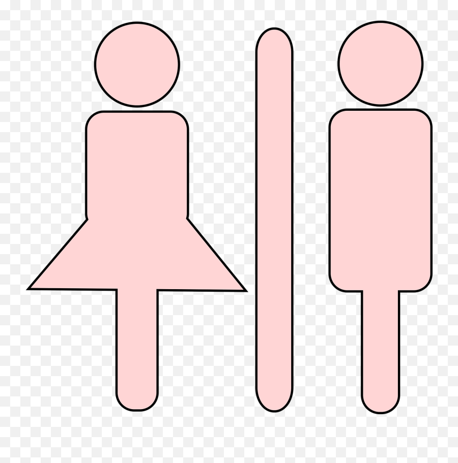 Toilet Sign Boy Girl - Boys And Girls Toilet Logo Png,Bathroom Icon Vector Free Download