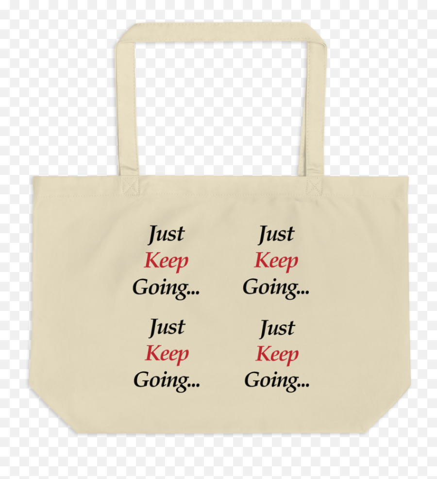Llg Quote Just Keep Going Large Eco Black And Oyster White Tote Bag W Signature U0026 Logo U2014 Ladiesu0027 Life Guide - Tote Bag Png,Icon Dpi
