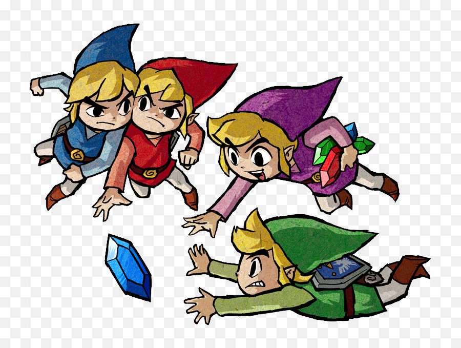 The Legend Of Zelda Clipart Rupee Color - Legend Of Zelda Four Swords Art Png,Legend Of Zelda Icon