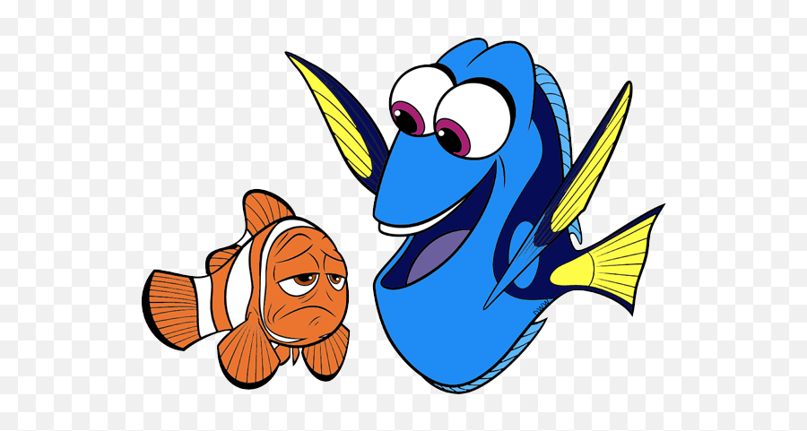Nemo And Dory Drawing Free Download - Nemo And Dory Drawing Png,Nemo Png