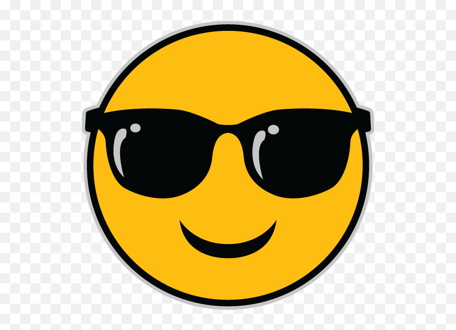 The Sunglasses Emoji - Emoji Sun With Sunglasses Png,Sunglasses Emoji Transparent