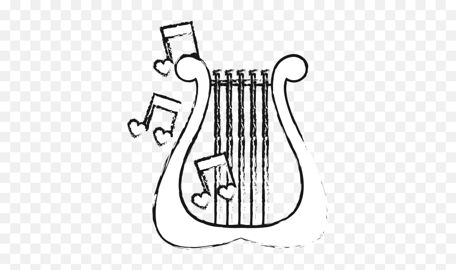Lyre Instrument Icon - Vertical Png,Lyre Icon