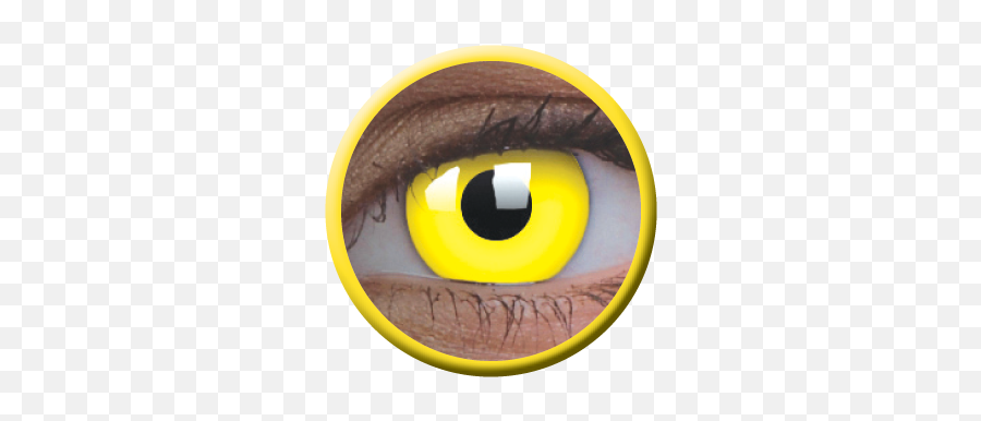 Uv Glow Yellow 3 Months - Contact Lenses Png,Crazy Eyes Png