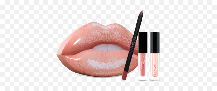 Huda Beauty - Huda Beauty Contour And Strobe Lip Set Png,Huda Beauty Icon Lipstick