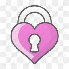 Download Lock Heart Love Vector Icon Inventicons - Girly Png,Love Pink Icon
