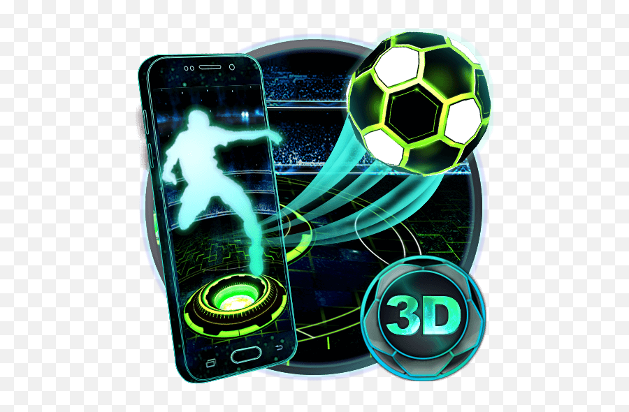 Neon Football Tech 3d Theme Apk Download From Moboplay - For Soccer Png,Football Icon Pack