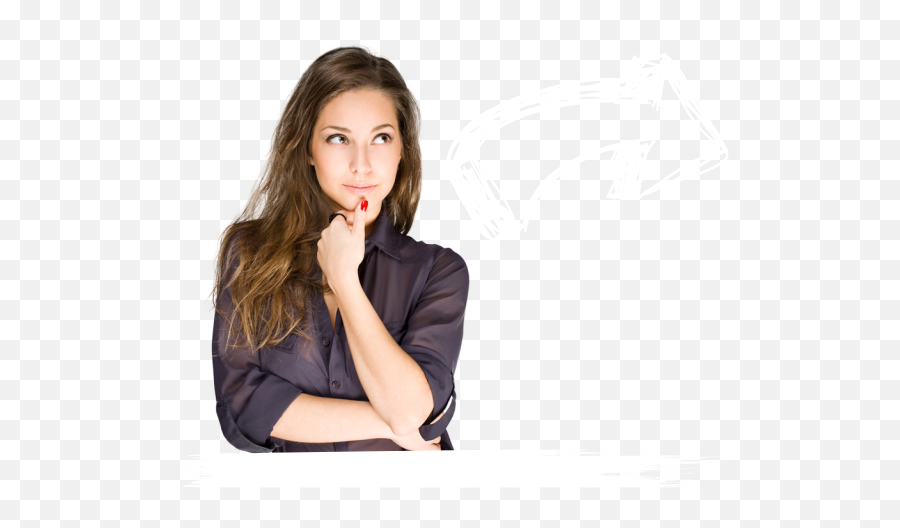 Thinking Woman Transparent Images Png - Woman Thinking Png,Thinking Transparent