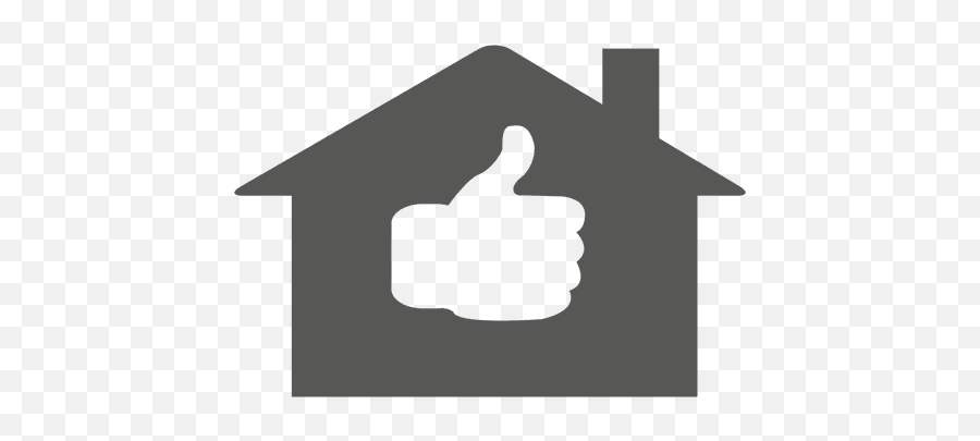 Thumbsup House Icon Silhouette Transparent Png U0026 Svg Vector - Bijli Bill Clipart Png,Thumbsup Icon