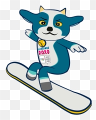 Snowboard Yodli Sticker - Winter Youth Art Gif png