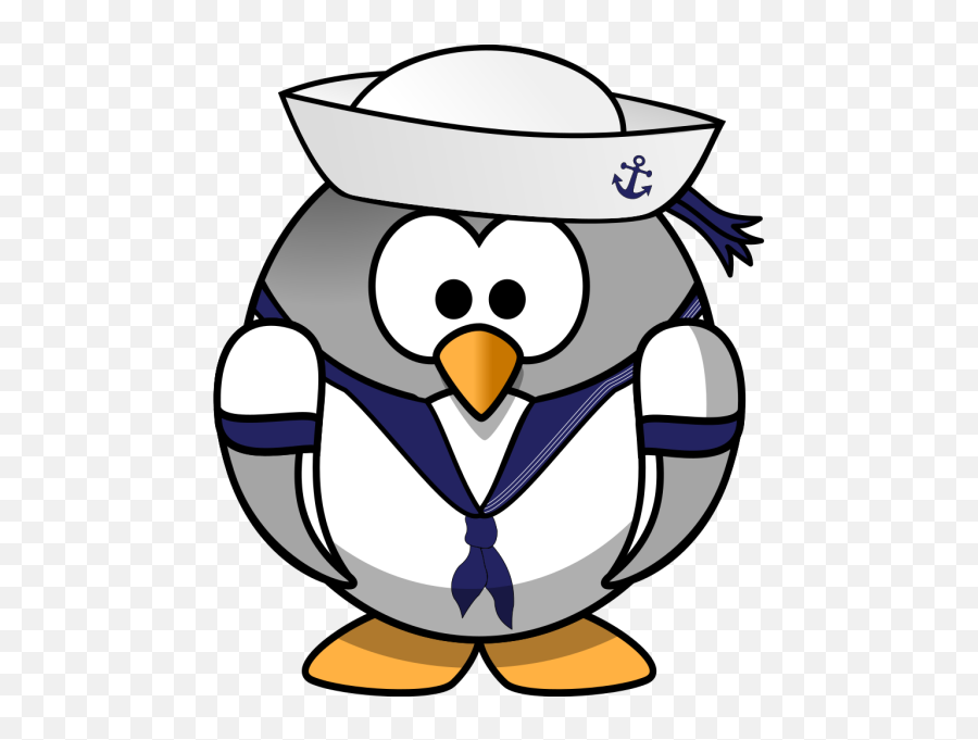 Sailor Penguin Png Svg Clip Art For Web - Download Clip Art Penguin Sailor Clipart,Sailor Icon