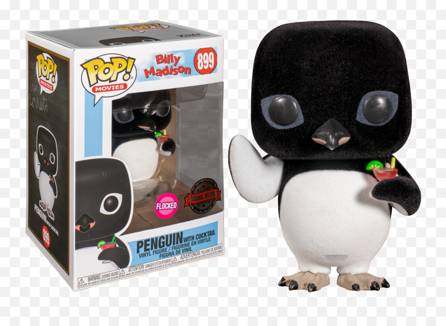 Funko Pop Billy Madison - Penguin With Cocktail Flocked Penguin Funko Pop Png,Penguins Movie Icon