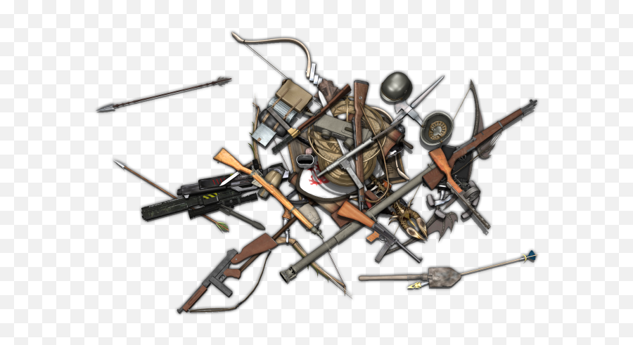 Pile Of Junk Tokens - Pile Of Medieval Weapons Full Size Pile Of Guns Png,Weapons Png