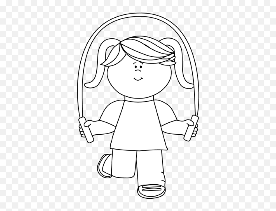 Jump Rope Picture Library Black - Jump Rope Clipart Black And White Png,Jump Rope Png