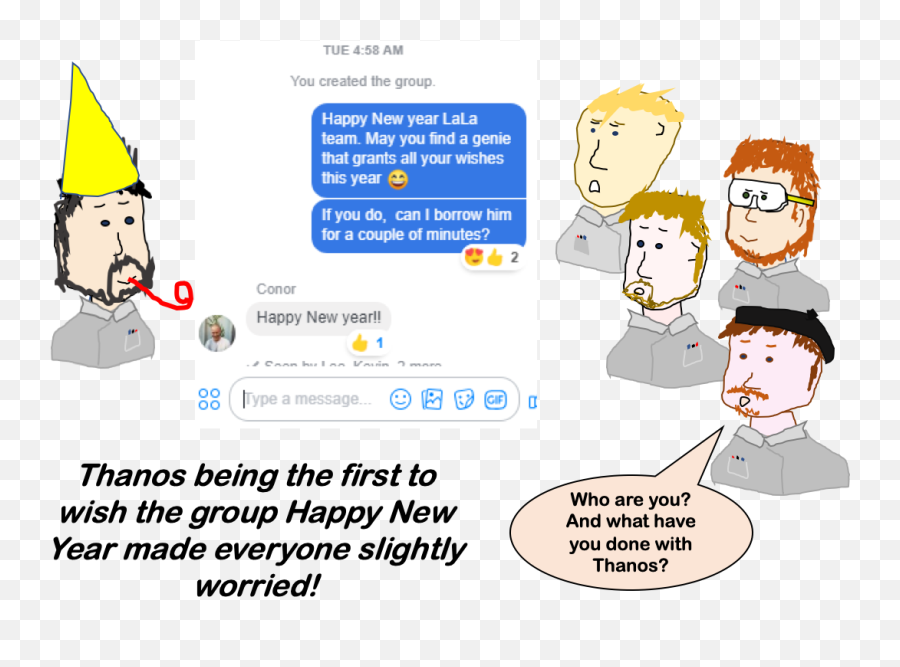 New Year You U2013 Lants And Laminins - Cartoon Png,Thanos Head Transparent