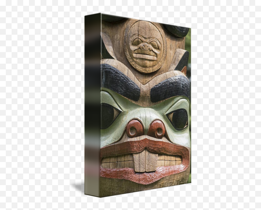 Beaver Detail Totem Pole - Carving Png,Totem Pole Png