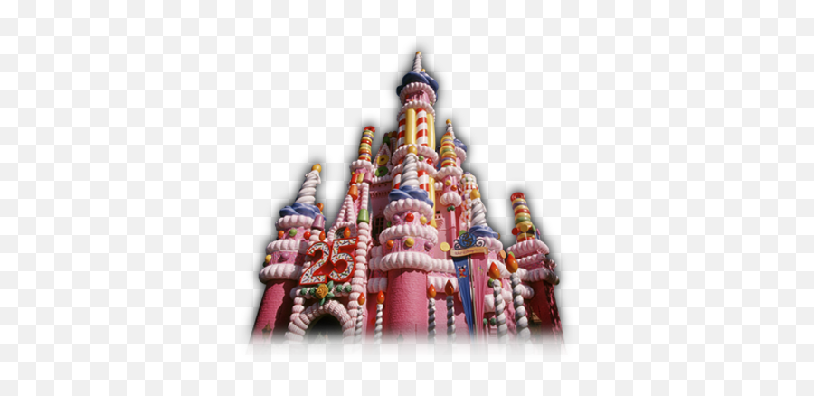 Download Hd Candy Castle - Disney 25th Anniversary Castle Candy Castle Fantasy Png,Cinderella Castle Png