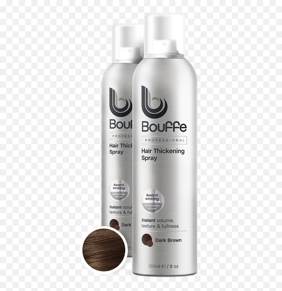 Bouffe Professional Thickening Spray Dark Brown - Bouffe Hair Hair Thickening Spray Png,Brown Hair Png
