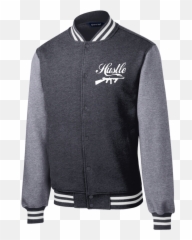 Tommy Gun Hustle Sport - Tek Fleece Letterman Jacket Sport Tek St270 Fleece Letterman Jacket Png,Tommy Gun Png