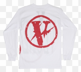 Vlone Red Fragment White Png Image With - Hoodie