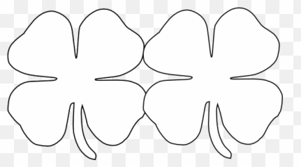 Free 4 Leaf Clover Clip Art Pictures - Clipartix Four Template png