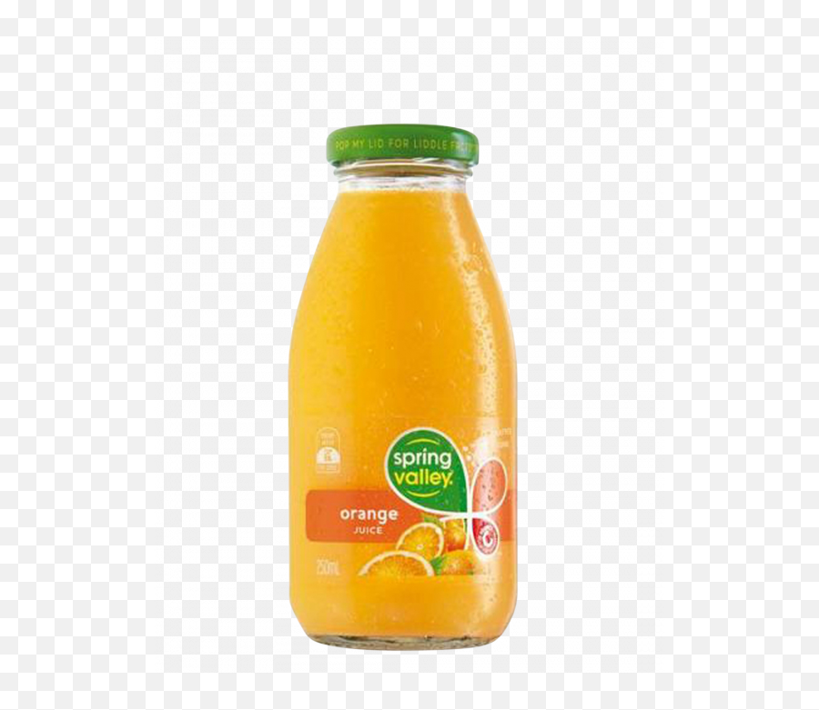 Spring Valley Orange 30 X 250ml Glass Orange Juice Bottle Png Juice 