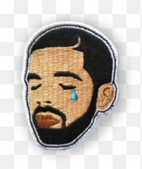 Download Drake Crying Patch Png Image - Stitch,Drake Face Png