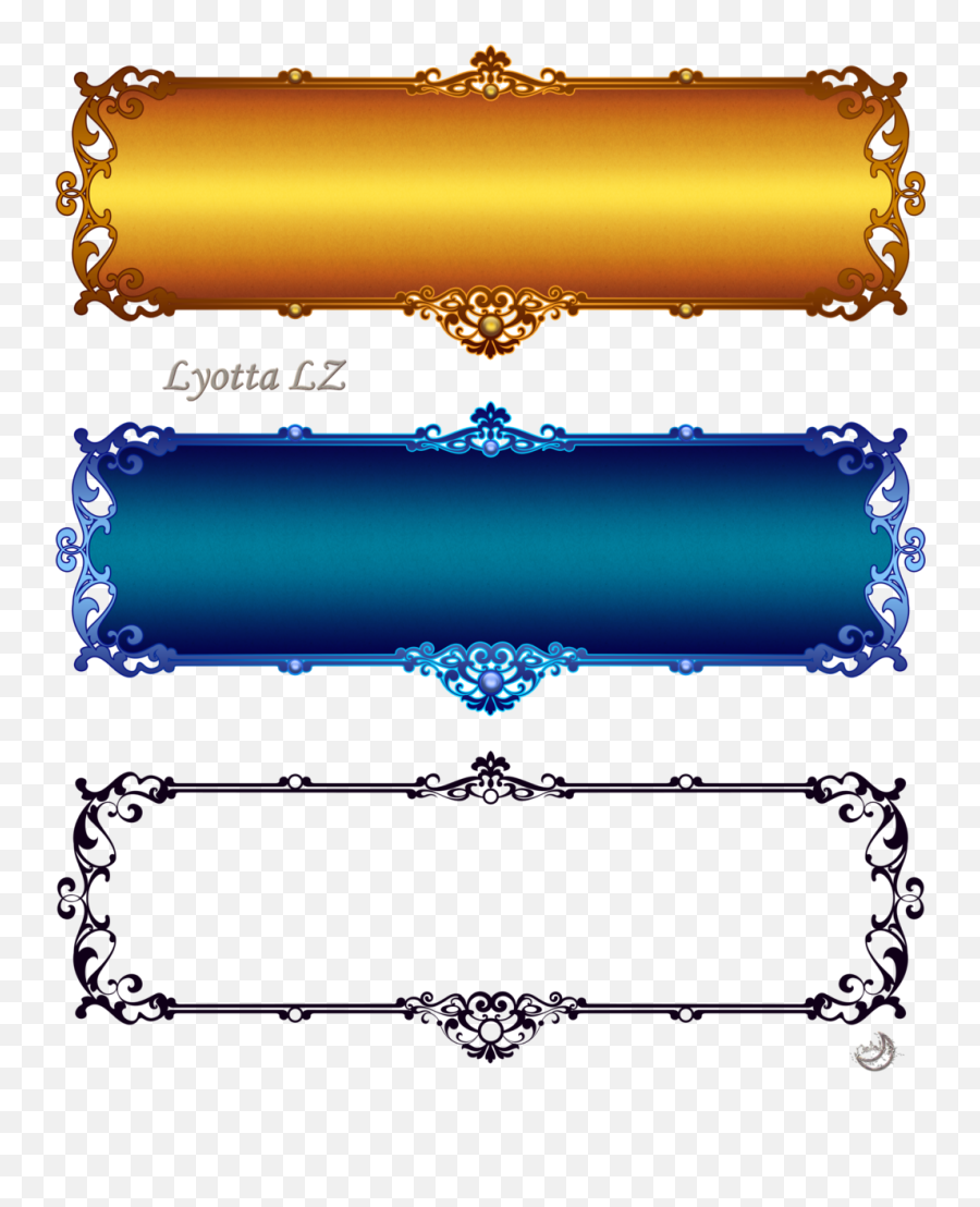 Golden Border Png - Download For Photo Pictures Frame Border Design Png,Blue Border Png