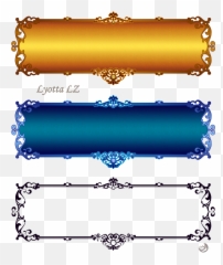 Golden Border Png - Download For Photo Pictures Frame Design Png