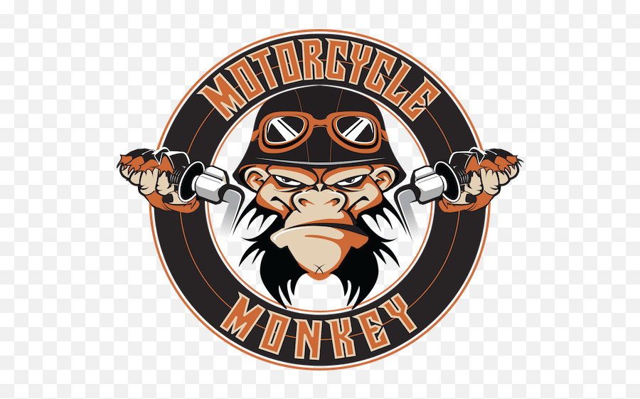 Zombie Monkey Caffeine - Cartoon Monkey On A Motorcycle Png,Monkey Logo